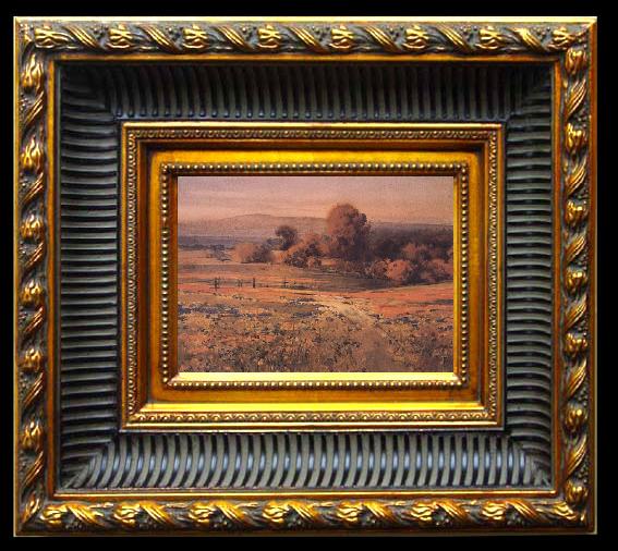 framed  unknow artist California landscape, Ta024-2